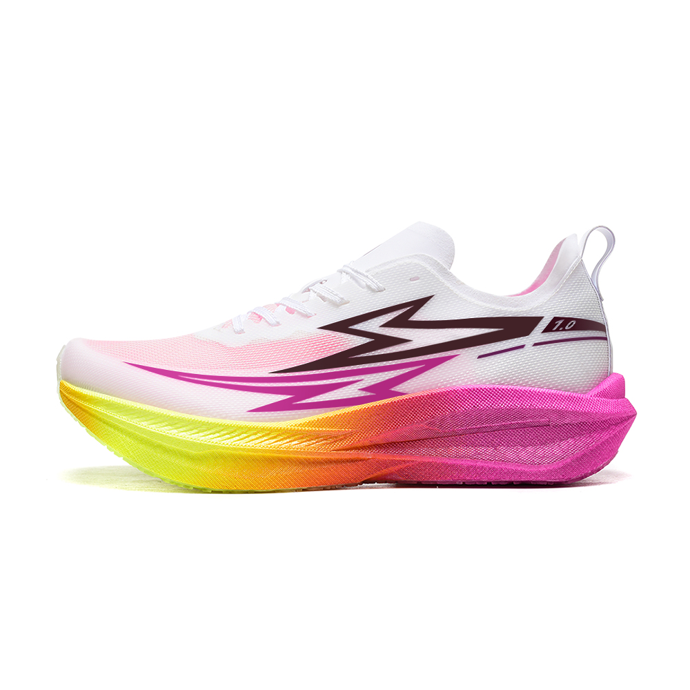 

Амортизирующие нескользящие износостойкие низкие повседневные кроссовки для бега с carbon plate unisex разноцветные Dynamic Power, мультиколор