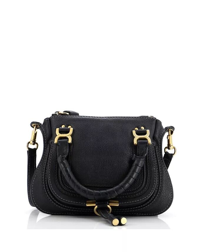

Сумка-портфель для малыша Марси из кожи Pre-Owned Chloe, черный