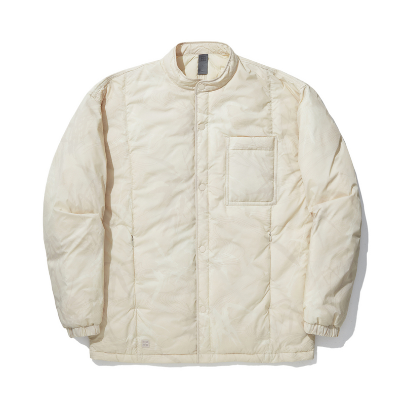 

Пуховики Unisex Oat AYMU313 1100% Polyamide свободный крой LINING, серовато-бежевый