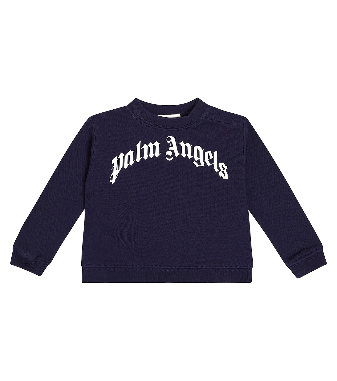 

Хлопковая толстовка с логотипом baby Palm Angels Kids, синий