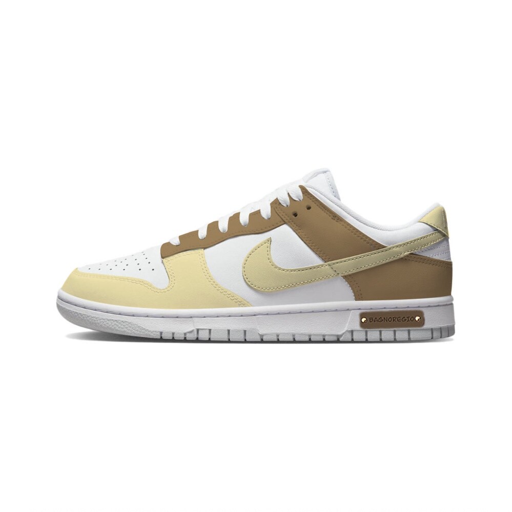 

Кроссовки Nike Dunk Skateboarding Shoes Men Low-top White/yellow, цвет White/Varsity Maize