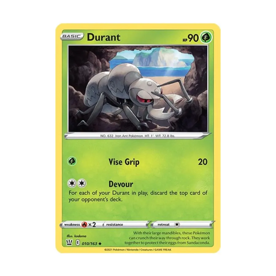 

CCG Дюрант (Ю) #010/163, Pokemon - SWSH05: Battle Styles - Singles