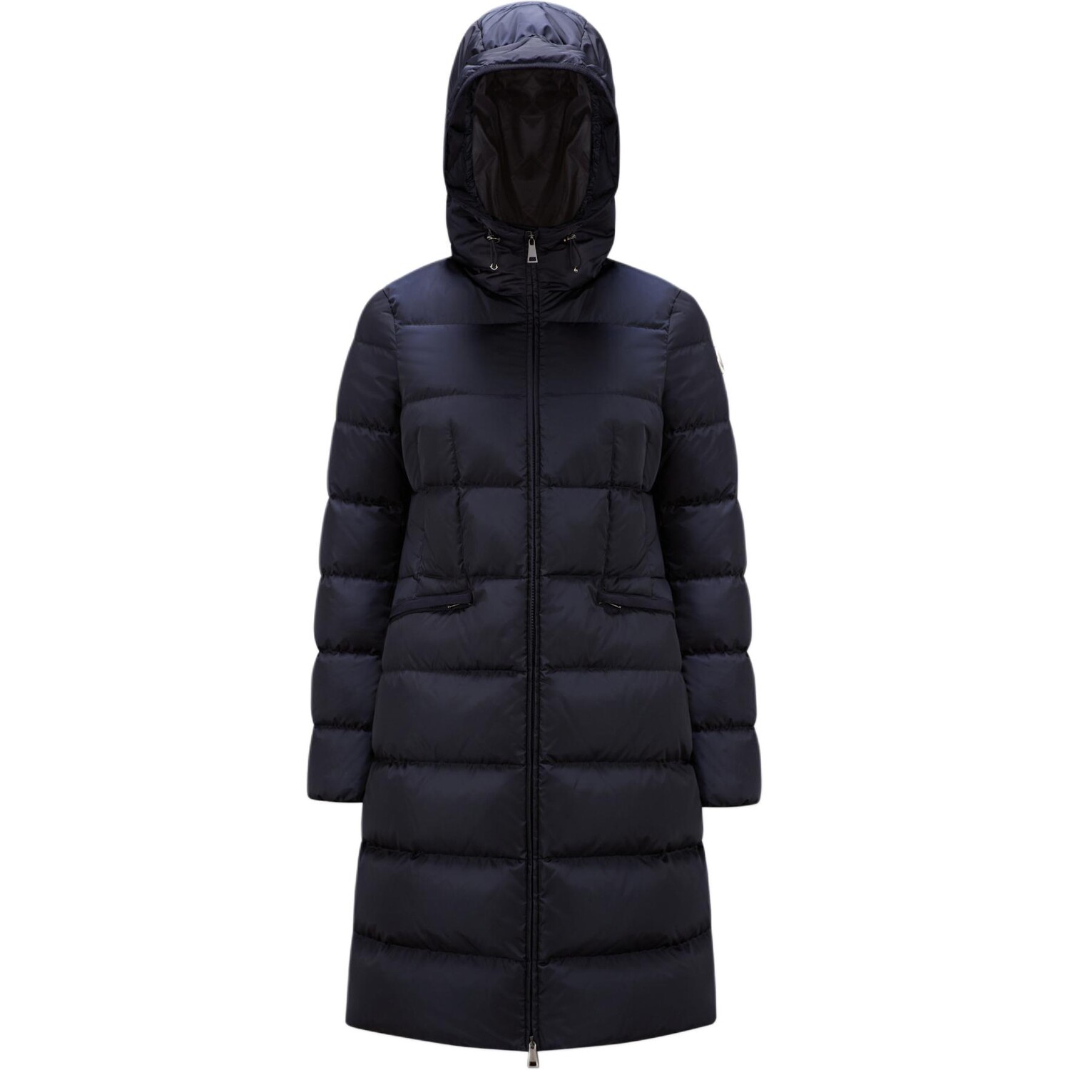 

Пуховик женский темно-синий Moncler