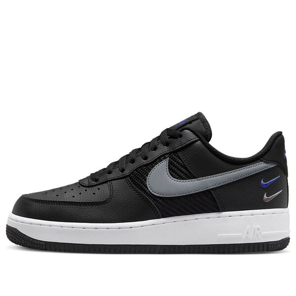 

Кроссовки air force 1 low '07 'double swoosh black racer blue' Nike, черный