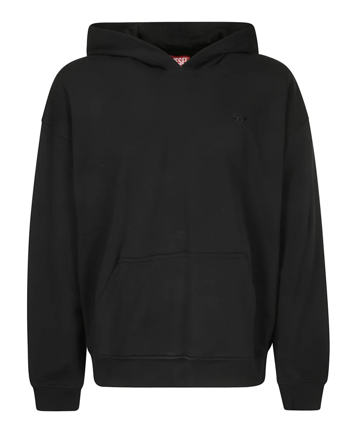 

Толстовка с капюшоном и логотипом Diesel, черный