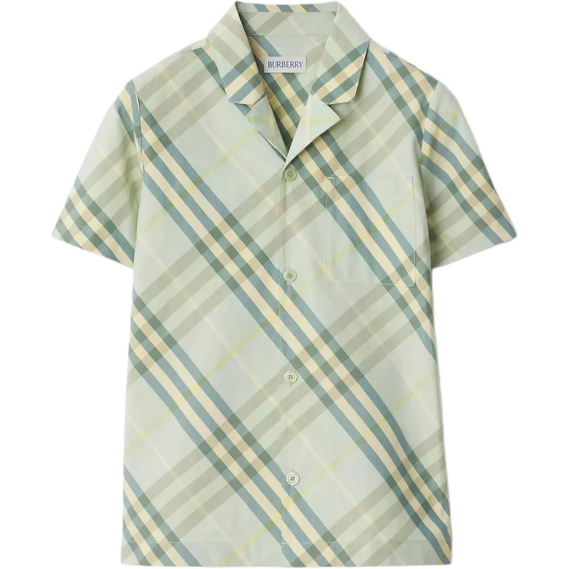 Burberry Polo Shirt Light Green Kids' — фото 3