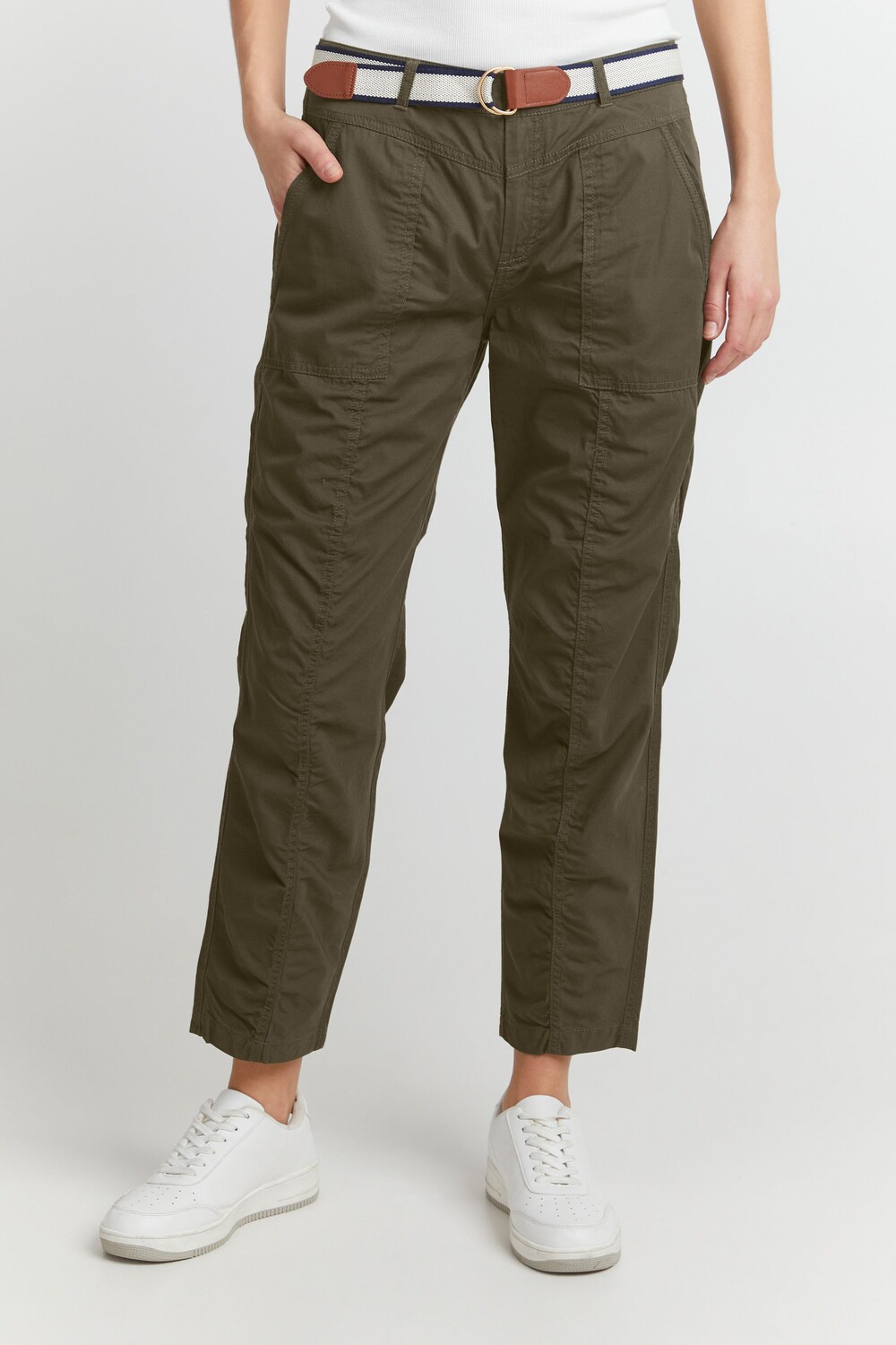

Брюки Fransa Stoffhose, зеленый