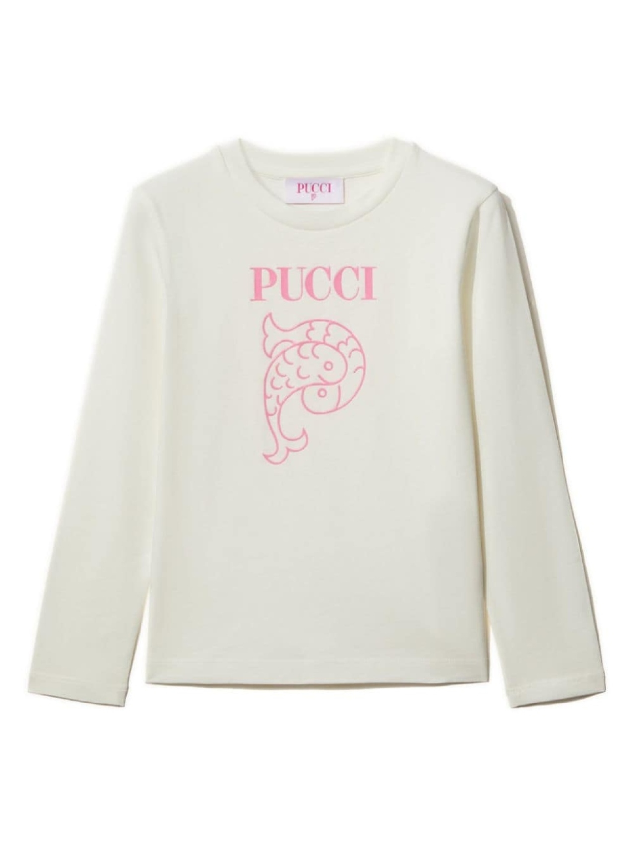 

PUCCI Junior футболка из хлопка с логотипом, белый