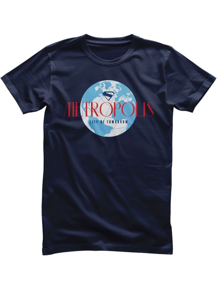 

Футболка Metropolis City Of Tomorrow T-Shirt синего цвета Superman, Синий, Футболка Metropolis City Of Tomorrow T-Shirt синего цвета Superman