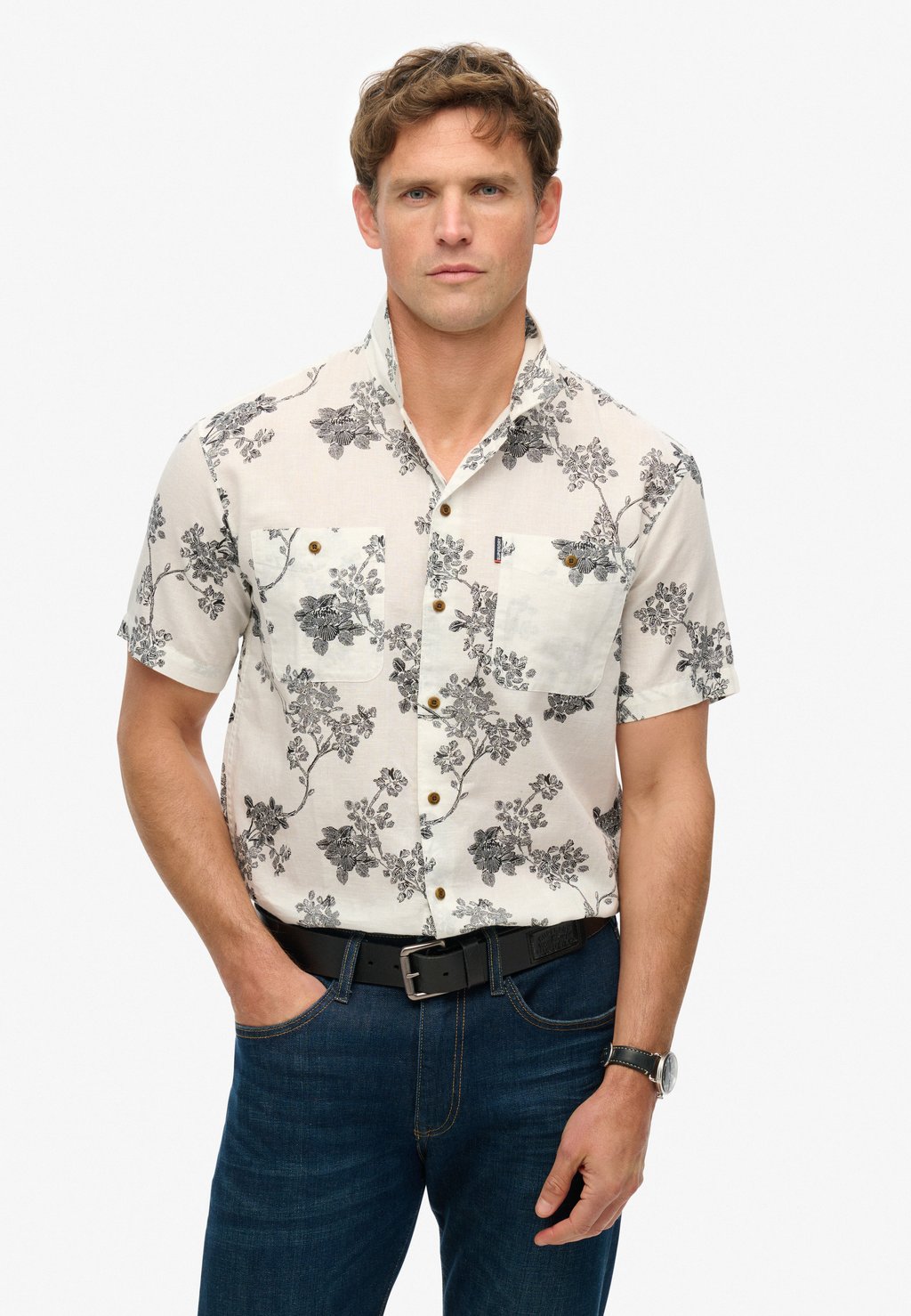 

Рубашка SHORT SLEEVE Superdry, белый