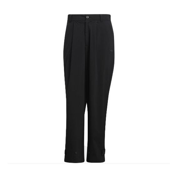 

Повседневные брюки Men's adidas originals Speed Track P Solid Color Zipper Buckle Casual Pants/Trousers Black HU1235