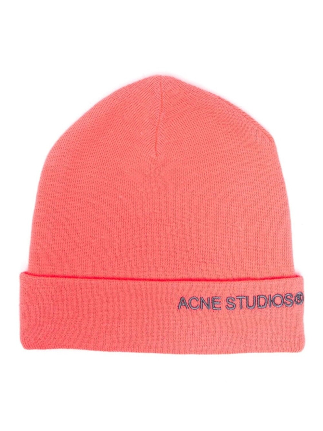 

Шапка бини с вышитым логотипом Acne Studios, розовый