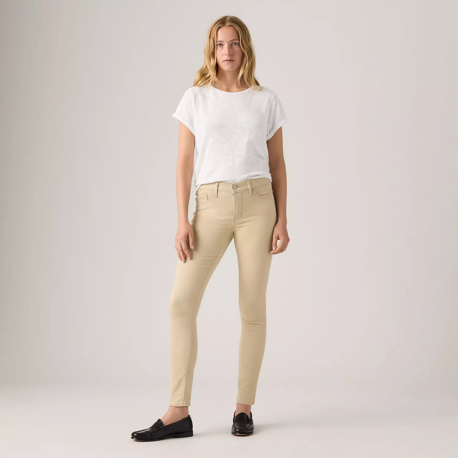 

311 моделирующие женские джинсы скинни Levi's, коричневый