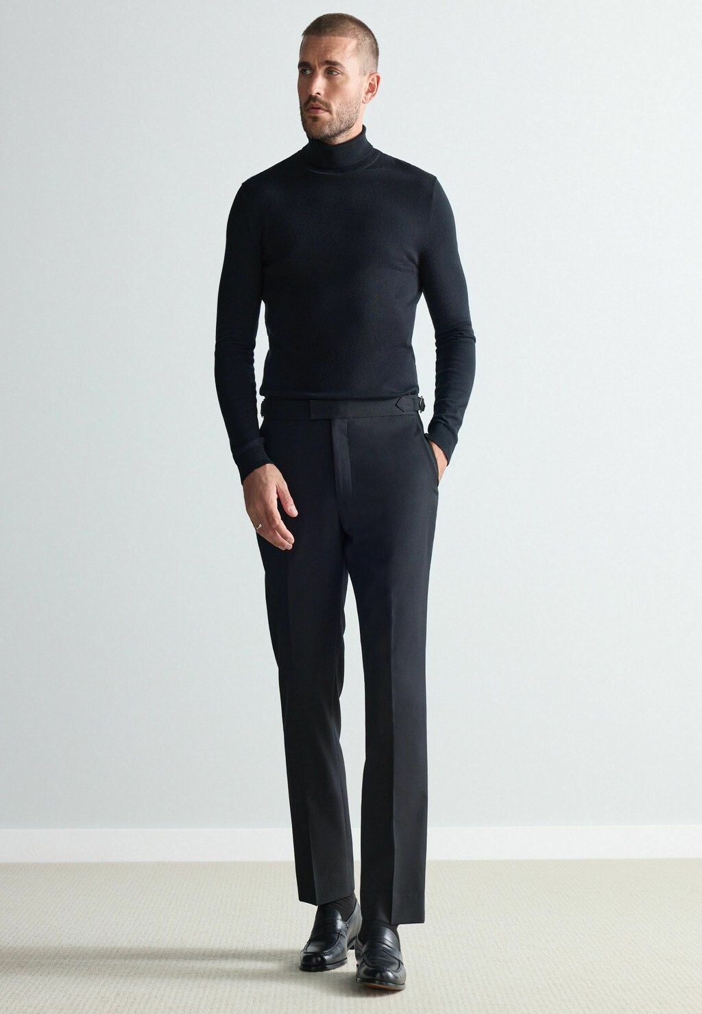 Брюки REGULAR FIT SIGNATURE TEXTURED ITALIAN Next, черный — фото 2