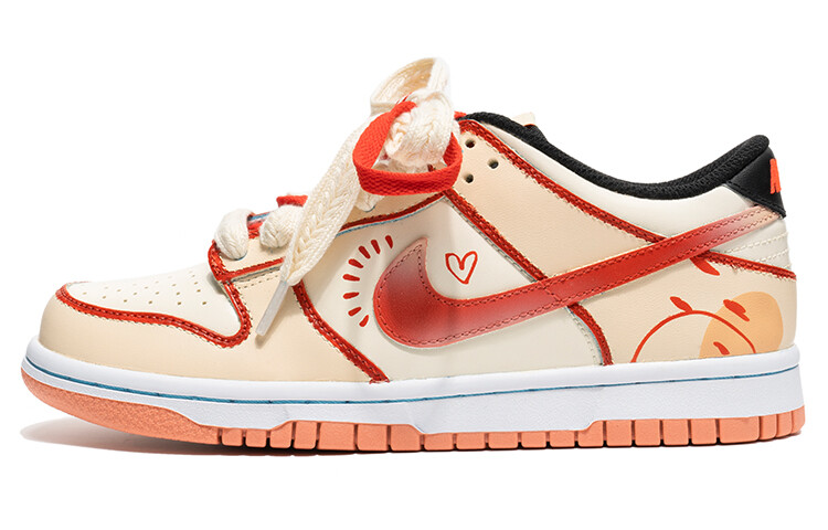 

Кроссовки Nike Dunk Skateboard Shoes Women's Low-Top Orange Red