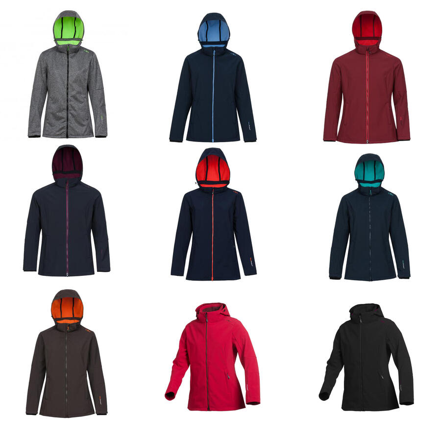 

Женская куртка софтшелл CMP с капюшоном на молнии 3A22226