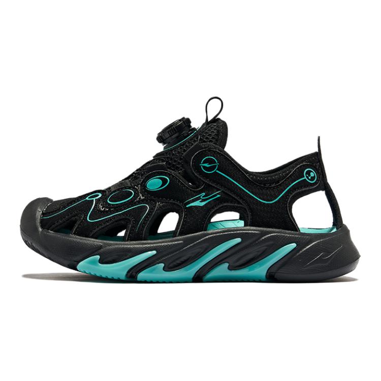 

Антискользящие и дышащие детские сандалии Positive Black/Blue Lake Blue для подростков ERKE KIDS, Positive черный/синий Lake синий