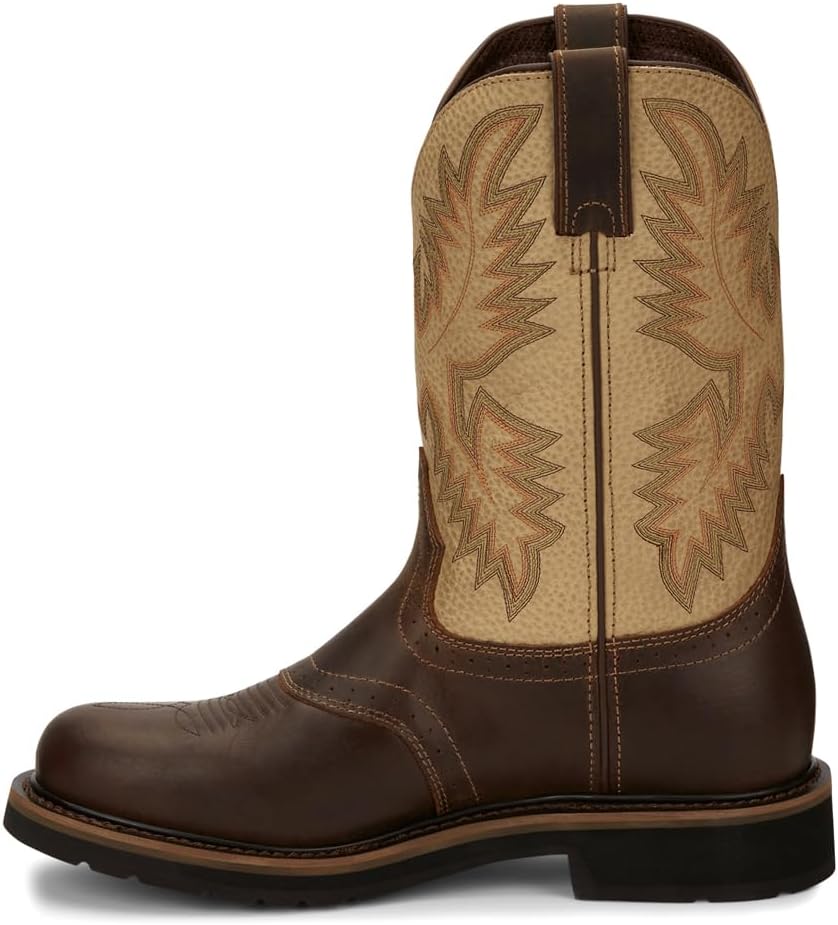 Мужские ботинки Justin Boots Superintendent, 28 см, коричневый/золотой — фото 3