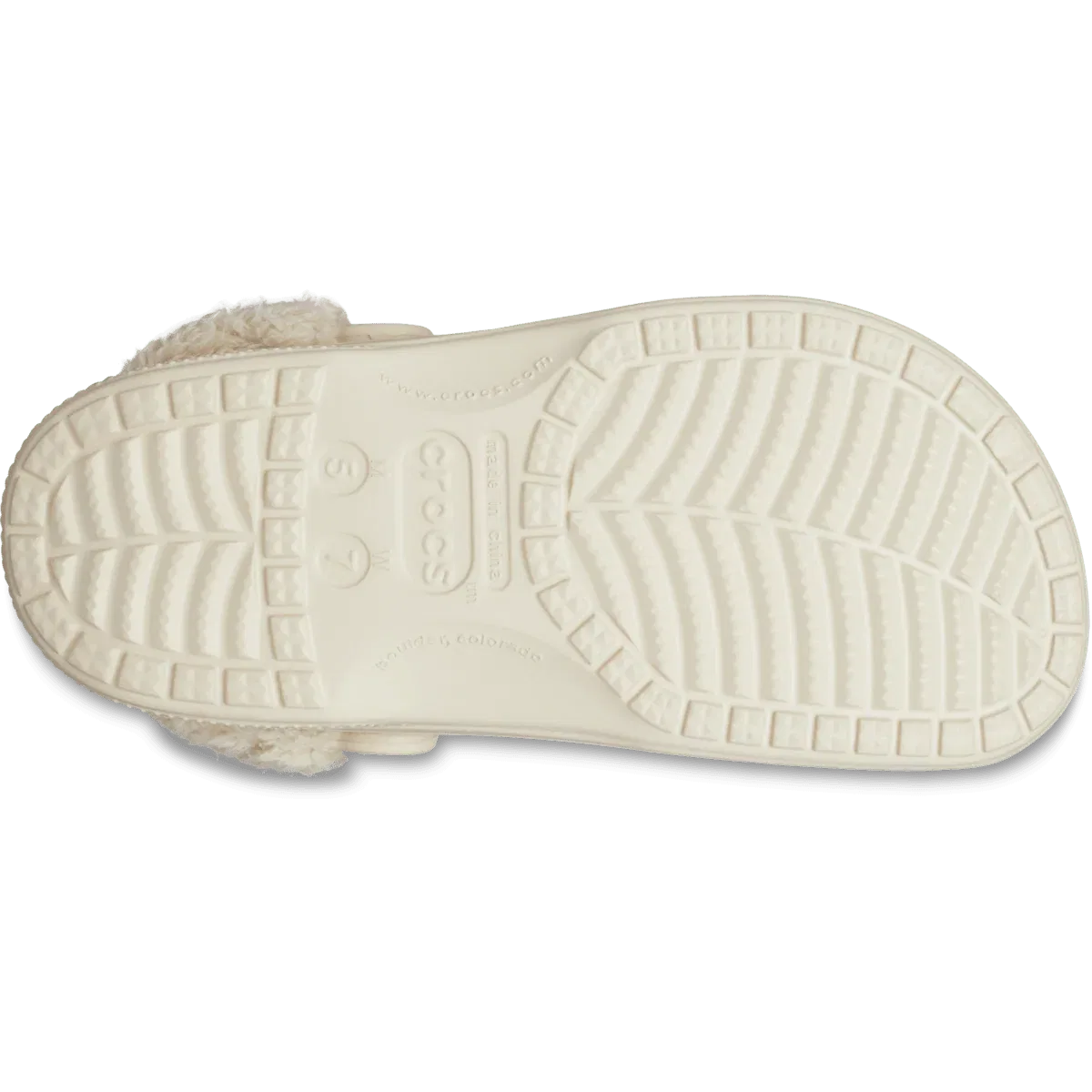 Сабо Baya с подкладкой и ворсистым ремешком Crocs, Winter White — фото 4