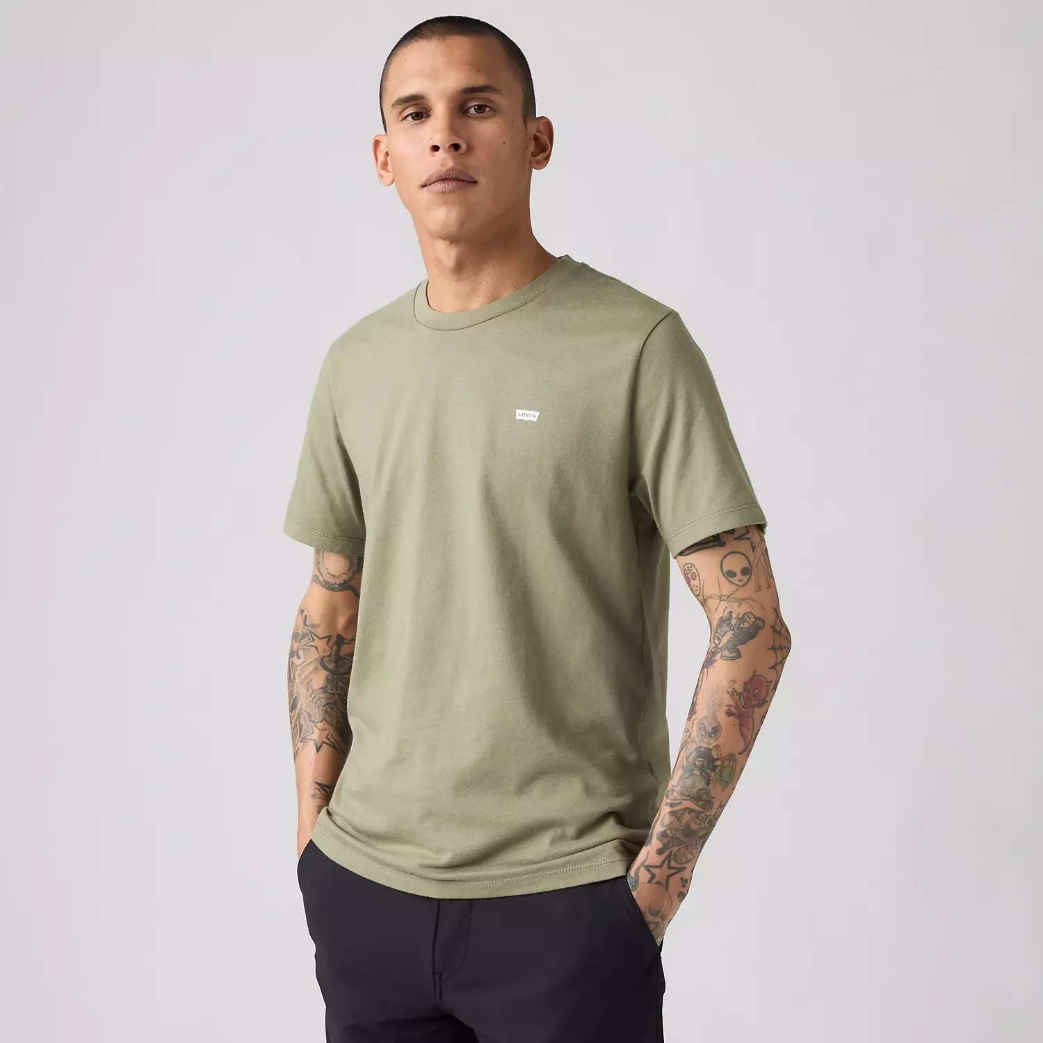 

Футболка Tech Levi's, цвет Deep Lichen Green - Green