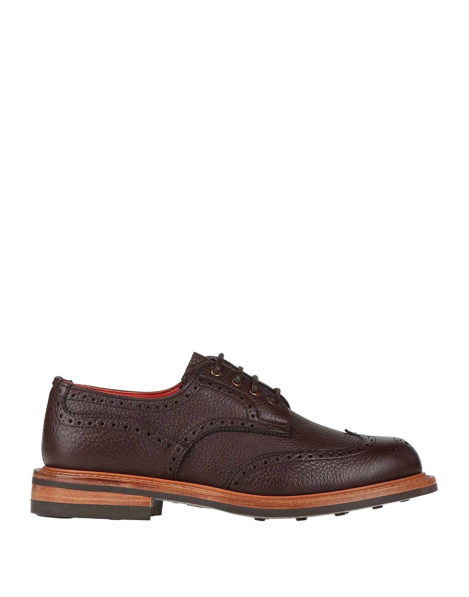 Туфли на шнуровке Tricker'S, темно-коричневый