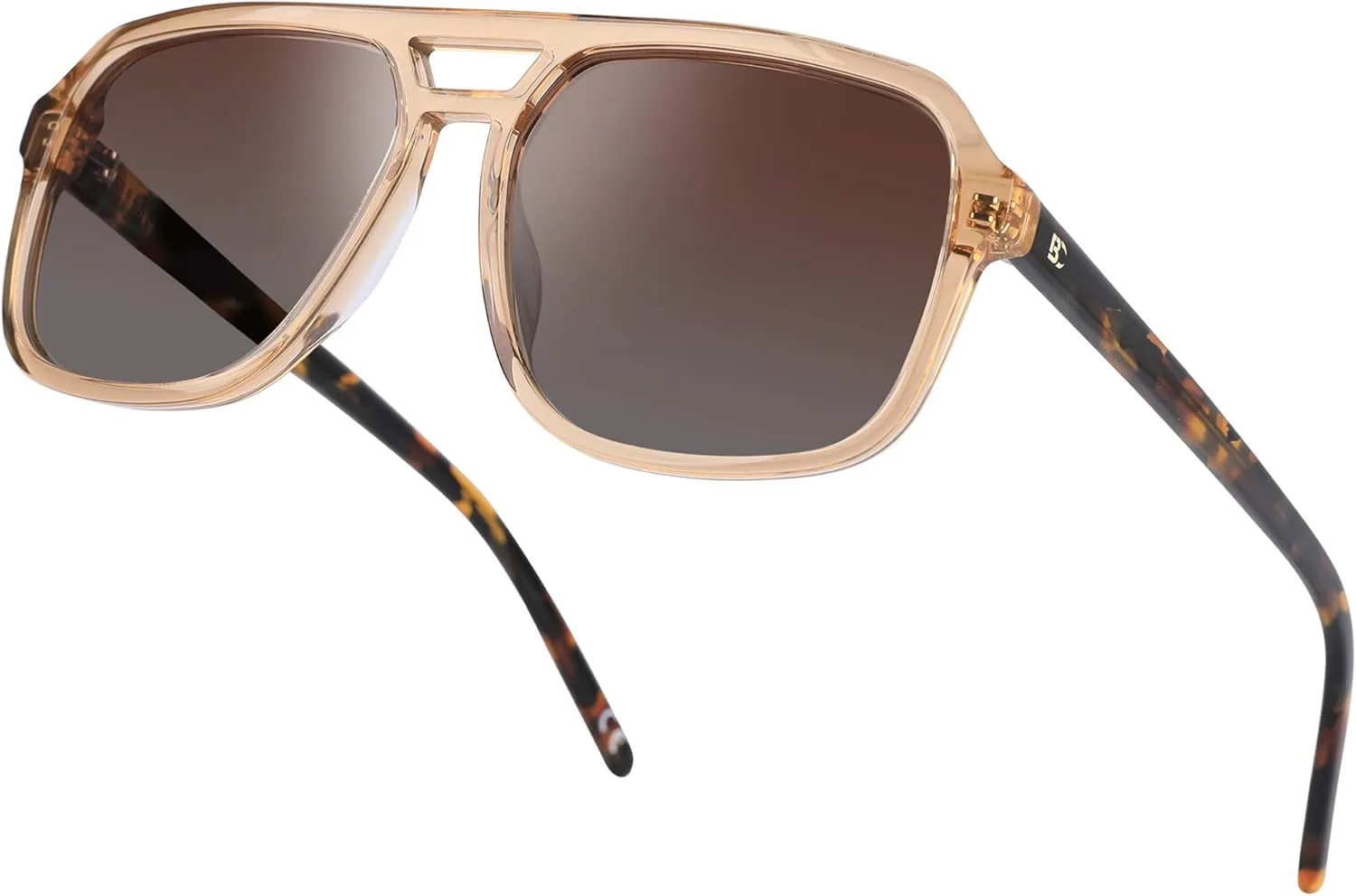 

Женские поляризованные солнцезащитные очки BIRCEN для путешествий: модные солнцезащитные очки из ацетата с защитой UV400 для вождения, пляжа и отдыха, P1-beige