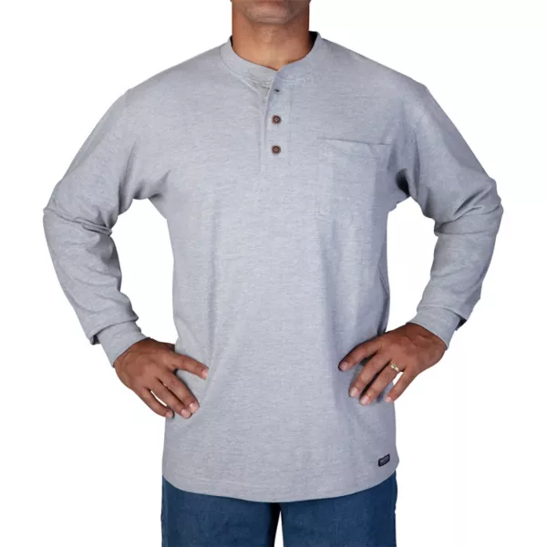 

Мужская удлиненная рубашка-поло с запахом Smith'S Workwear, серый