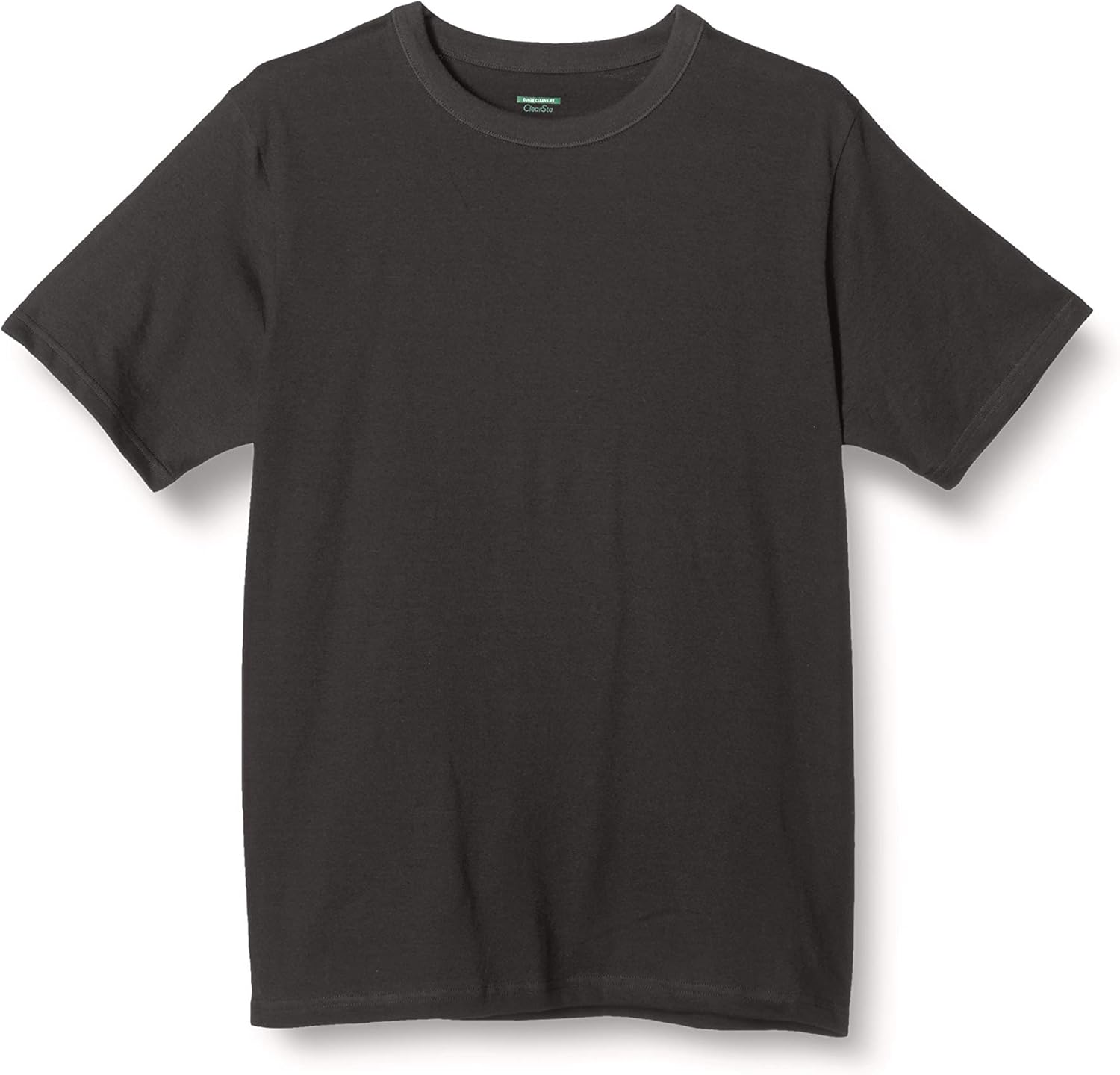 

Мужская противовирусная футболка с круглым вырезом Gunze, Clearsta, черный