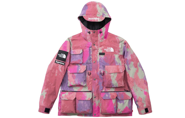 

Куртка-карго The North Face Multicolor Supreme, розовый