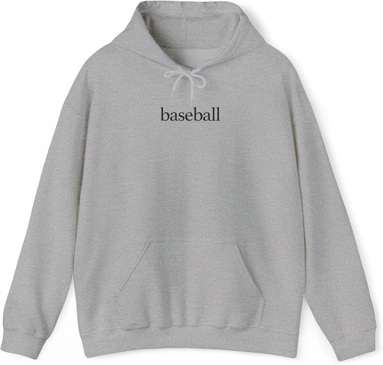 Толстовка с капюшоном Baseball, базовый дизайн, Sport Grey