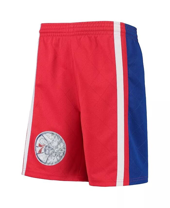Красные шорты Big Boys Philadelphia 76Ers 1996 Hardwood Classics, посвященные 75-летию Swingman Mitchell & Ness — фото 3