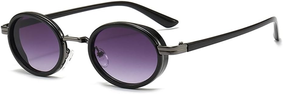 

Защитные солнцезащитные очки для мужчин и женщин | Маленькие овальные, в стиле панк, градиентный чайный оттенок | для вождения и занятий спортом на открытом воздухе generic, Black Gray Gradient