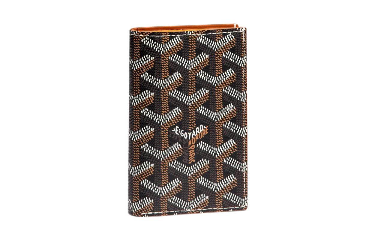 

GOYARD Кожаный держатель для карт Saint Pierre Canvas, 03TY01P Brown