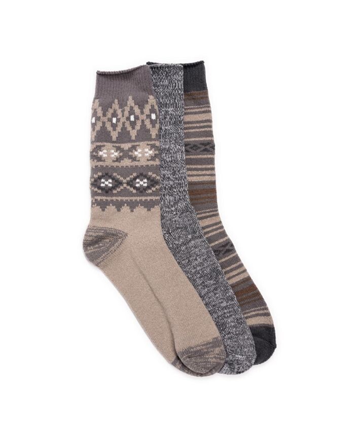 

Комплект мужских носков из микрофибры, 3 пары MUK LUKS, тан/бежевый