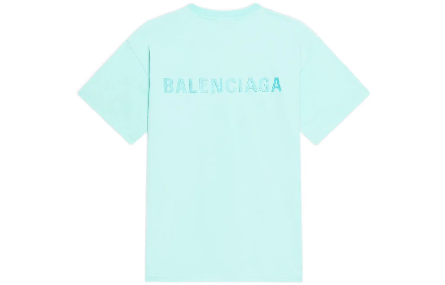 Balenciaga Футболка BB ICON женская светло-зеленая свободного кроя — фото 3