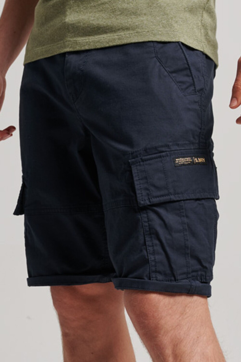 Шорты Vintage Logo из джерси из органического хлопка Superdry, синий — фото 4