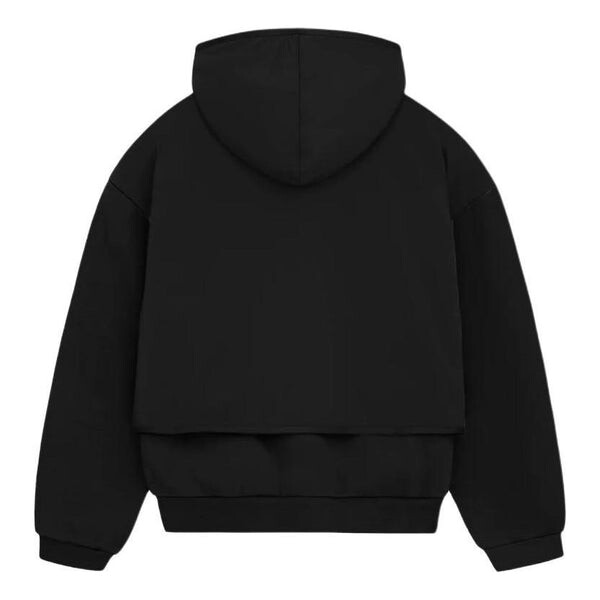 Толстовка ss24 nylon fleece hoodie 'jet black' Fear Of God Essentials, черный — фото 2