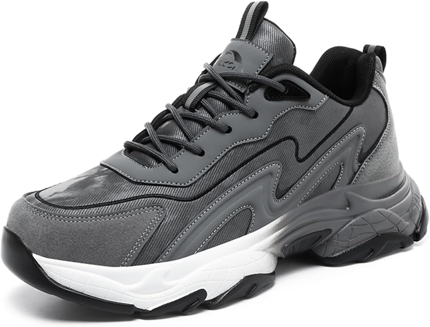 

Мужские кроссовки GSIGUL для ходьбы, бега и тенниса с амортизацией, нескользящие, для тренировок в зале и повседневной носки, серый