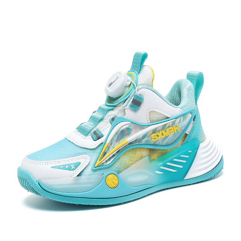 

Кроссовки для бега с низким верхом, противоскользящие, амортизирующие, износостойкие, дышащие, с защитой от отскока, детские Binary, синий