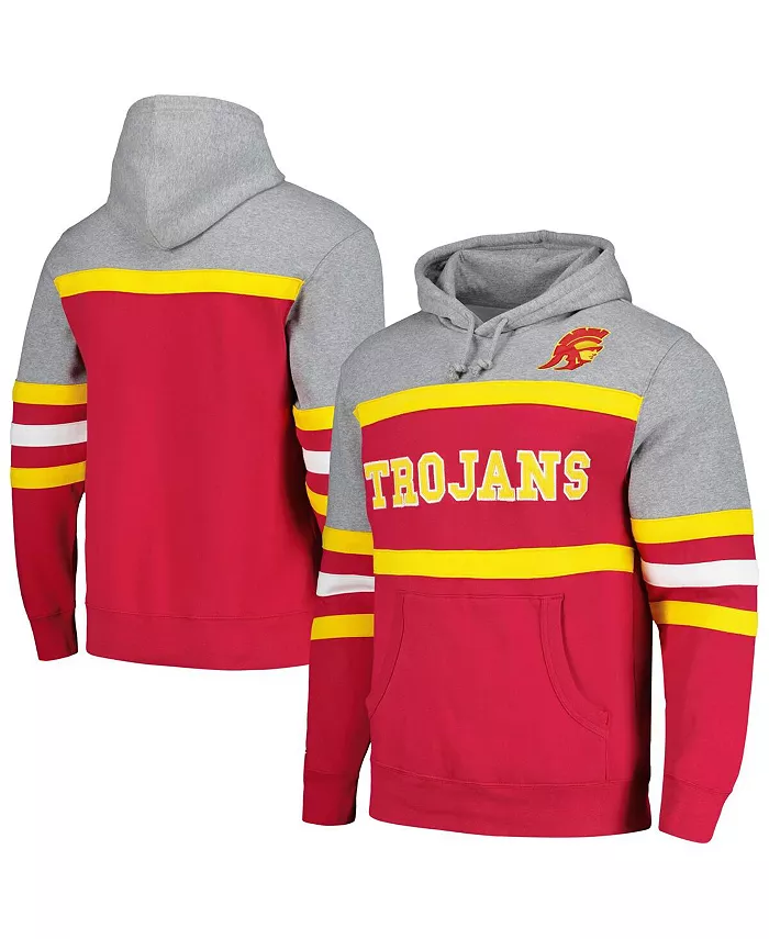 

Мужская толстовка с капюшоном Cardinal USC Trojans Head Coach Mitchell & Ness