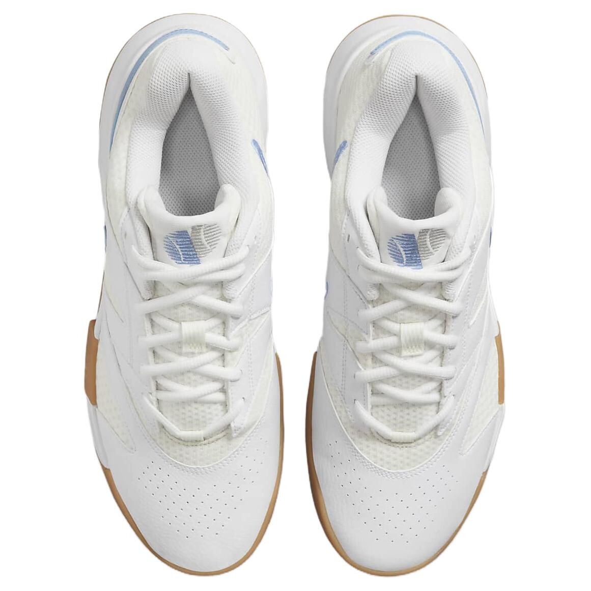 Кроссовки Nike Court Lite Tennis Shoes Men Low-top White Sail, White Rubber, Light Brown, Light Blue., белый/голубой — фото 4