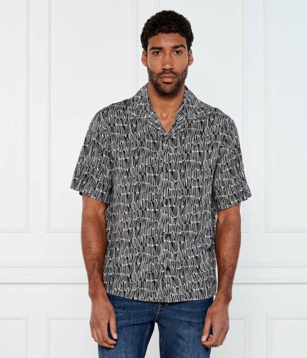 

Рубашка Эспино Oversize fit Hugo, черный