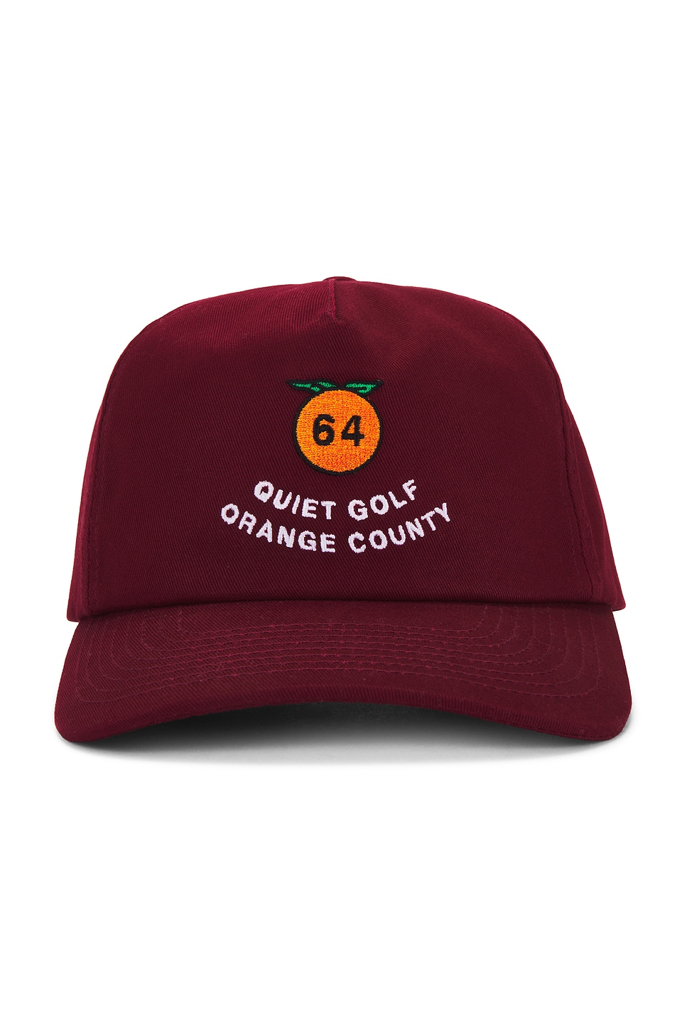 

Qgoc кепка из 5 панелей Quiet Golf, burgandy