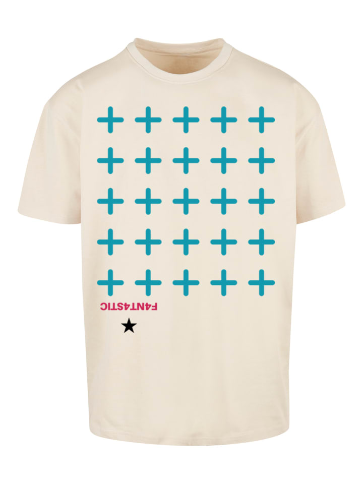 

Футболка большого размера с крестиками, синяя с песочным принтом F4NT4STIC, Синий, Футболка большого размера с крестиками, синяя с песочным принтом F4NT4STIC