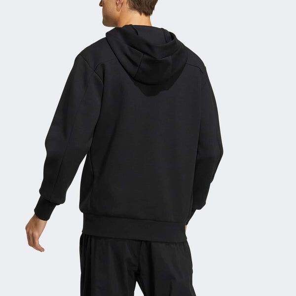 Куртка Adidas Wuji Series Sportswear Casual Hooded Jacket 'Black', черный — фото 3