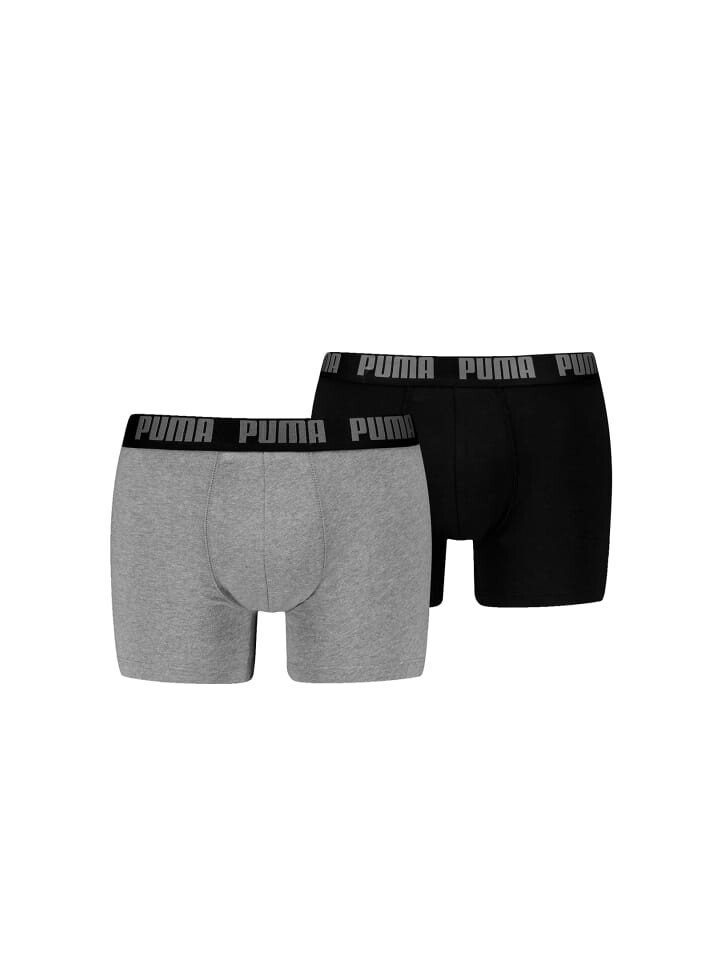 

Боксеры Puma PUMA MEN EVERYDAY BASIC S 2P, цвет black/grey melange