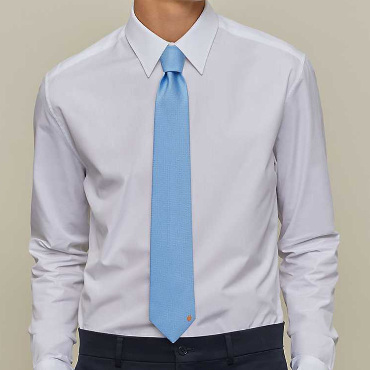 Ключ к счастью Галстук Men's Sky Blue HERMES — фото 2