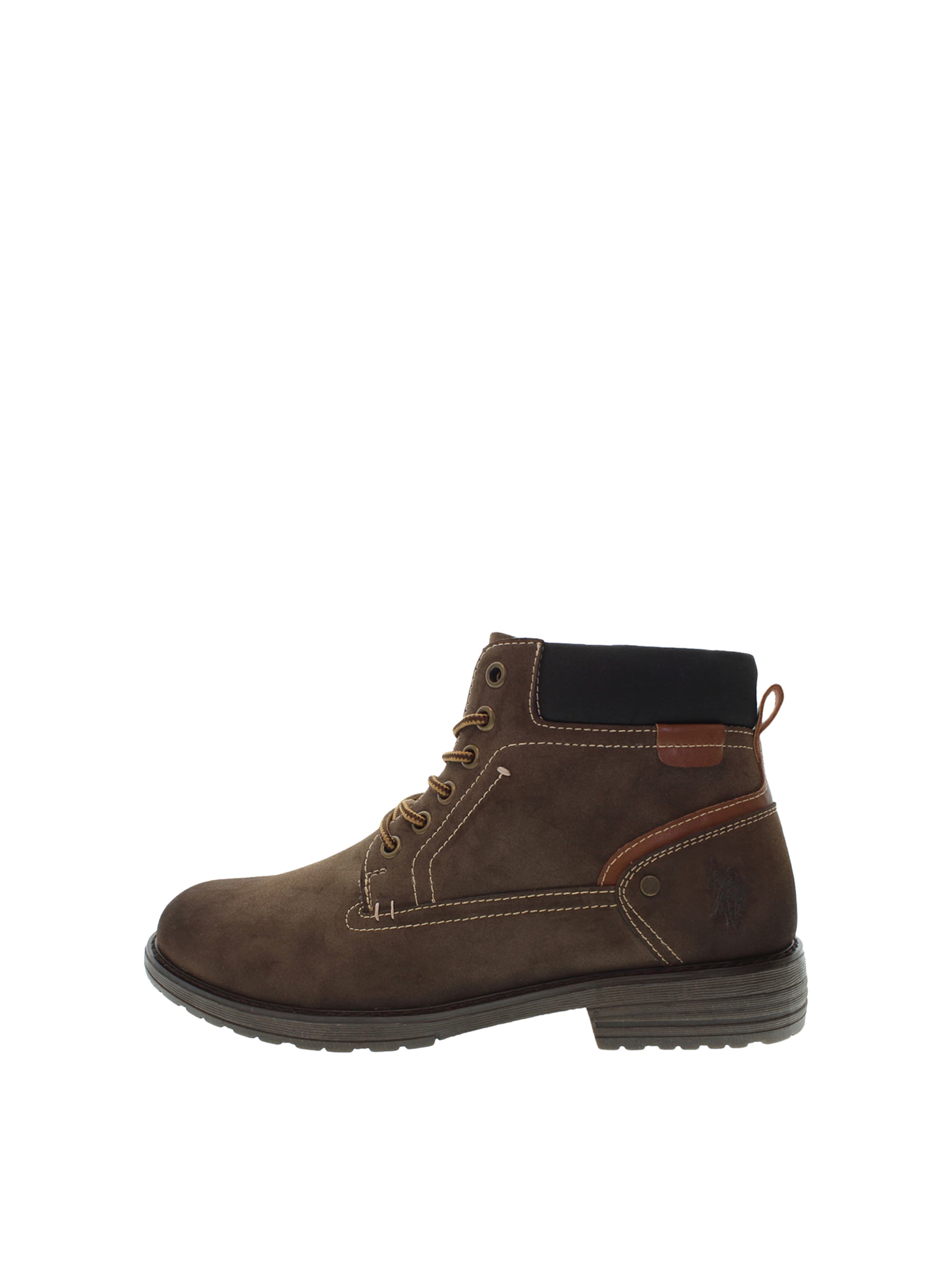 

U.S. POLO ASSN. Ботинки 'Serg' на шнуровке в коричневом цвете