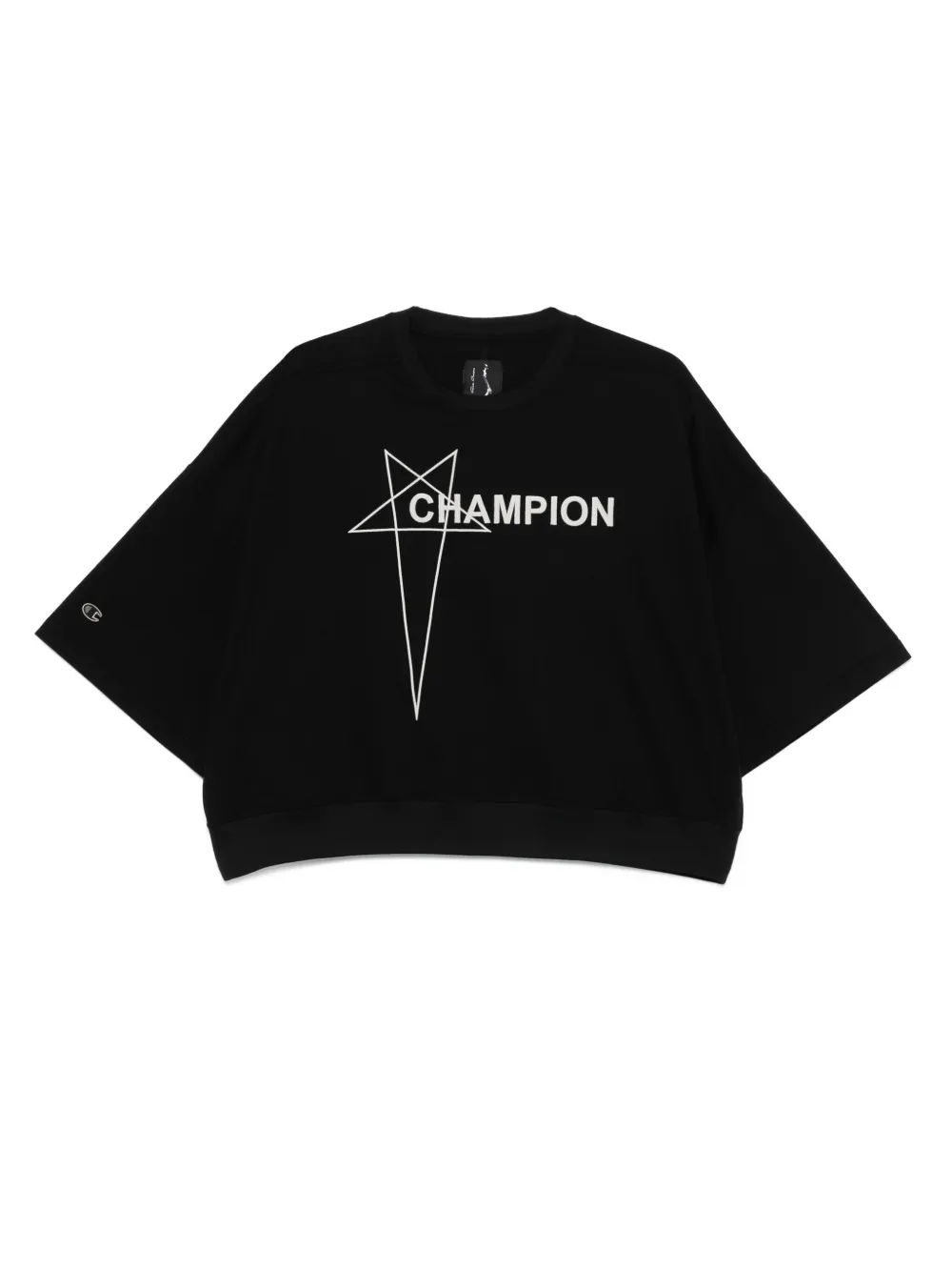 

Футболка с логотипом Rick Owens X Champion, черный