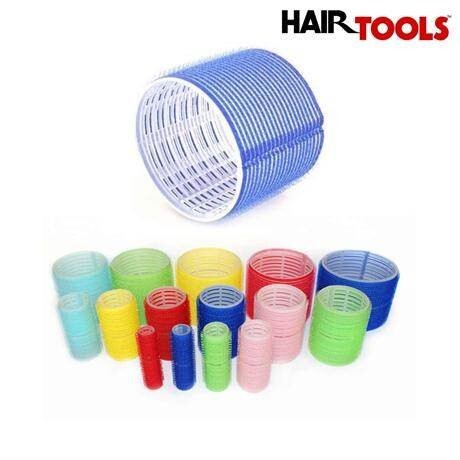 Бигуди Jumbo на липучке, синие, 76 мм x 6 шт Hair Tools — фото 2
